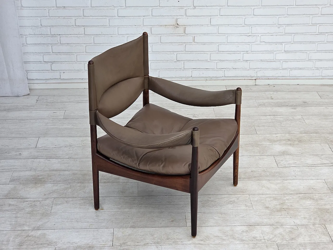 1970s, Danish design by Kristian Vedel, armchair model "Modus". 18
