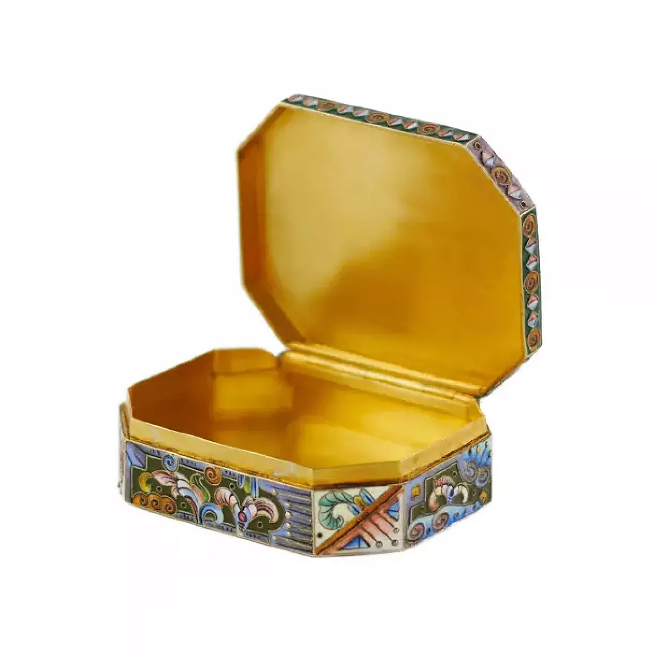 Tabacchiera d'argento, inizio '900 5