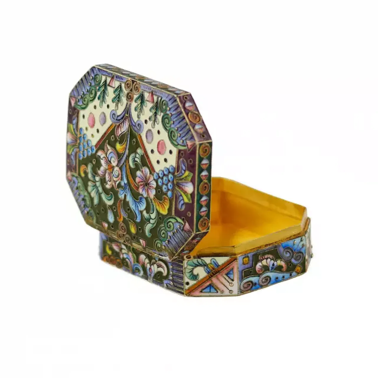 Tabacchiera d'argento, inizio '900 6