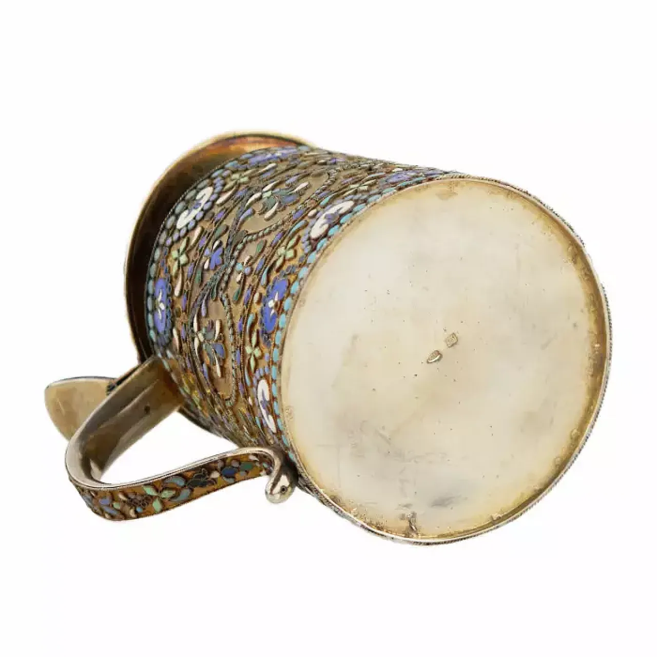 Silver tankard with hinged lid, early 20th century 3