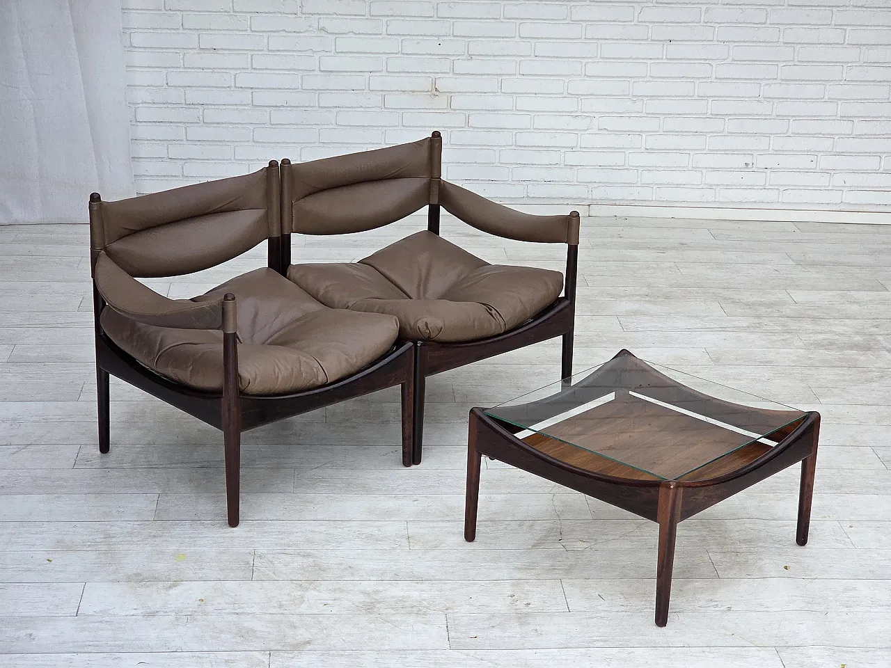 1970s, Danish design by Kristian Vedel, modular sofa, model Modus. 2