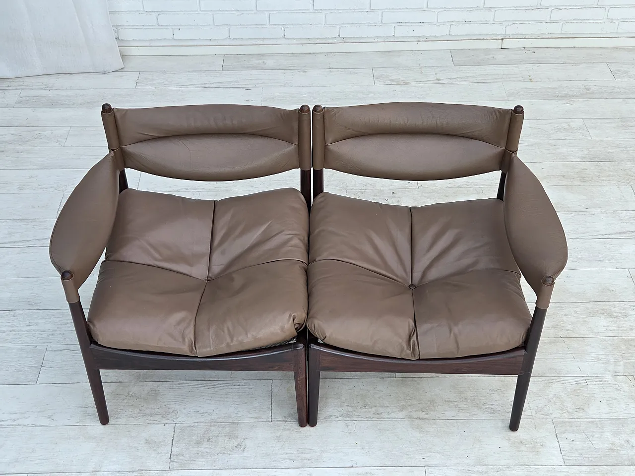 1970s, Danish design by Kristian Vedel, modular sofa, model Modus. 21