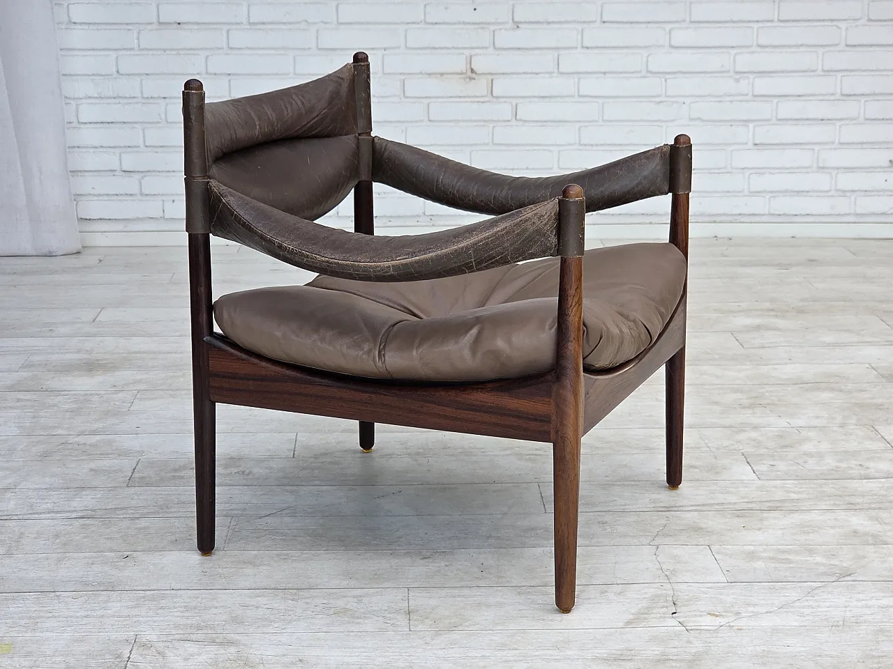 1970s, Danish design by Kristian Vedel, armchair model "Modus". 1