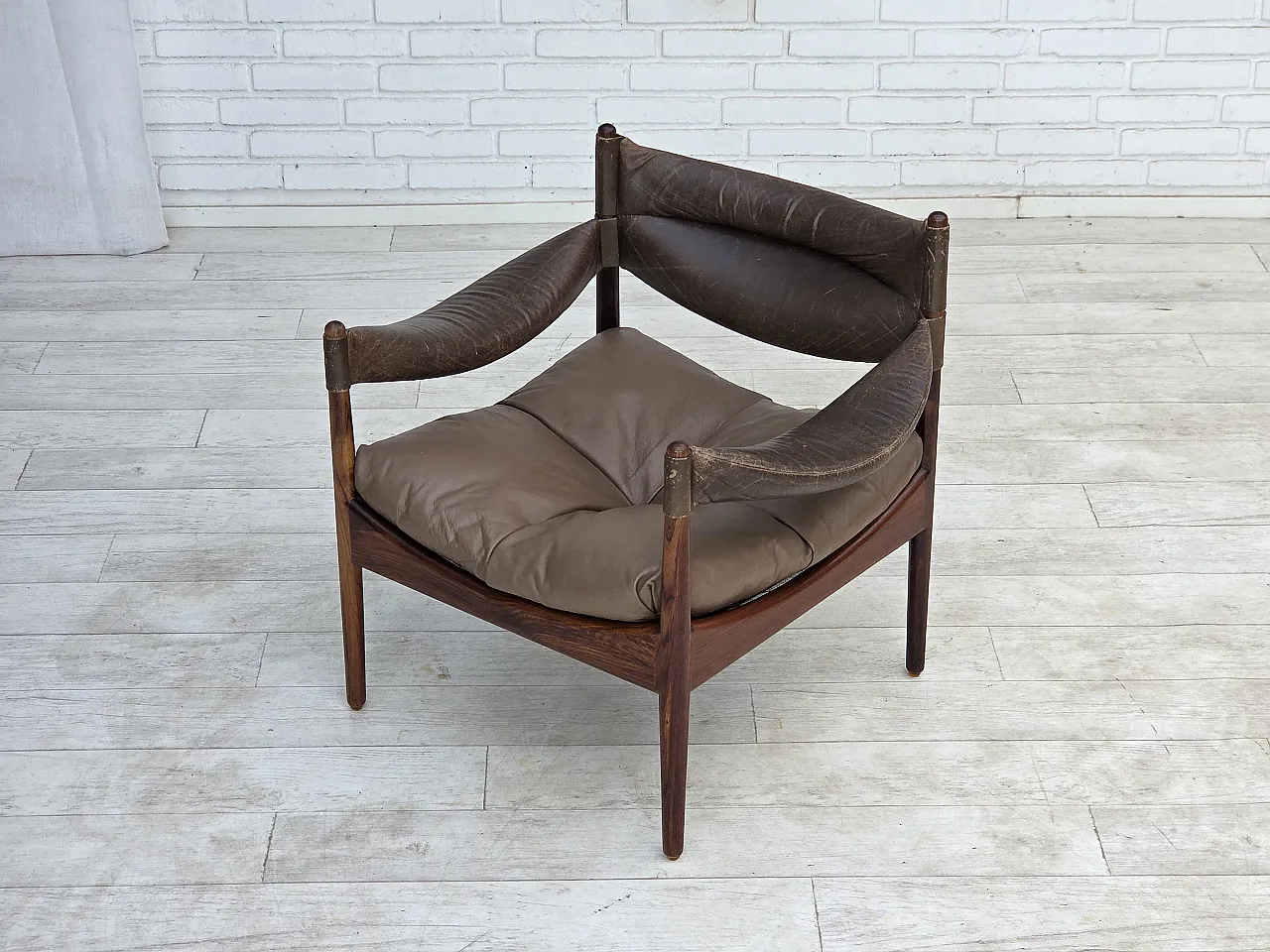 1970s, Danish design by Kristian Vedel, armchair model "Modus". 3