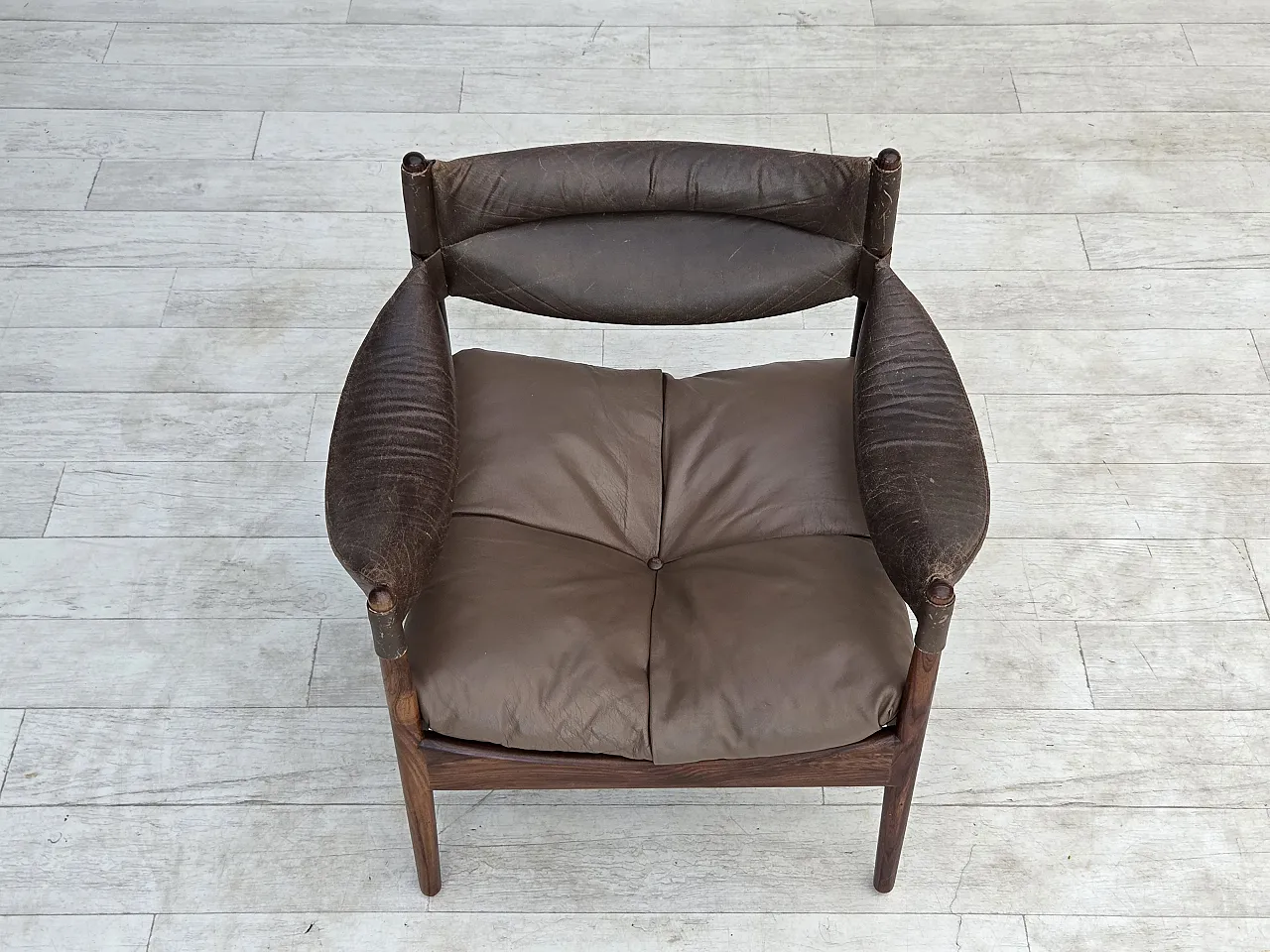 1970s, Danish design by Kristian Vedel, armchair model "Modus". 8