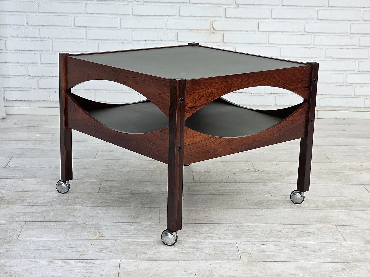 1970s, Danish design by Kristian Vedel, side table model "Modus". 1