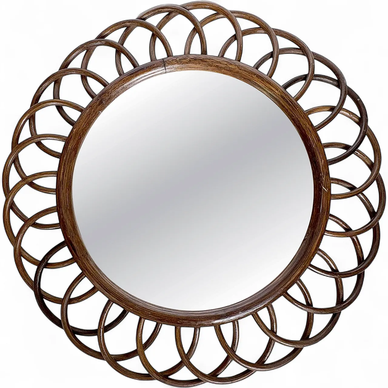 Specchio di legno, anni '60 11
