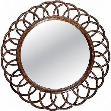 Specchio di legno, anni '60