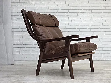 1970s, Danish design by H.J.Wegner, highback armchair, model GE530.