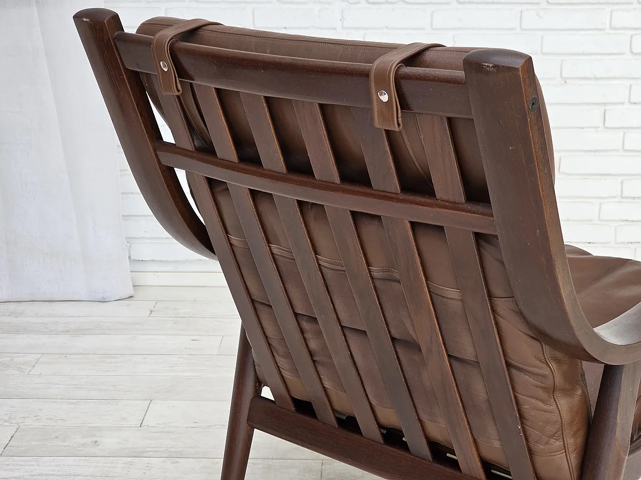 1970s, Danish design by H.J.Wegner, highback armchair, model GE530. 14