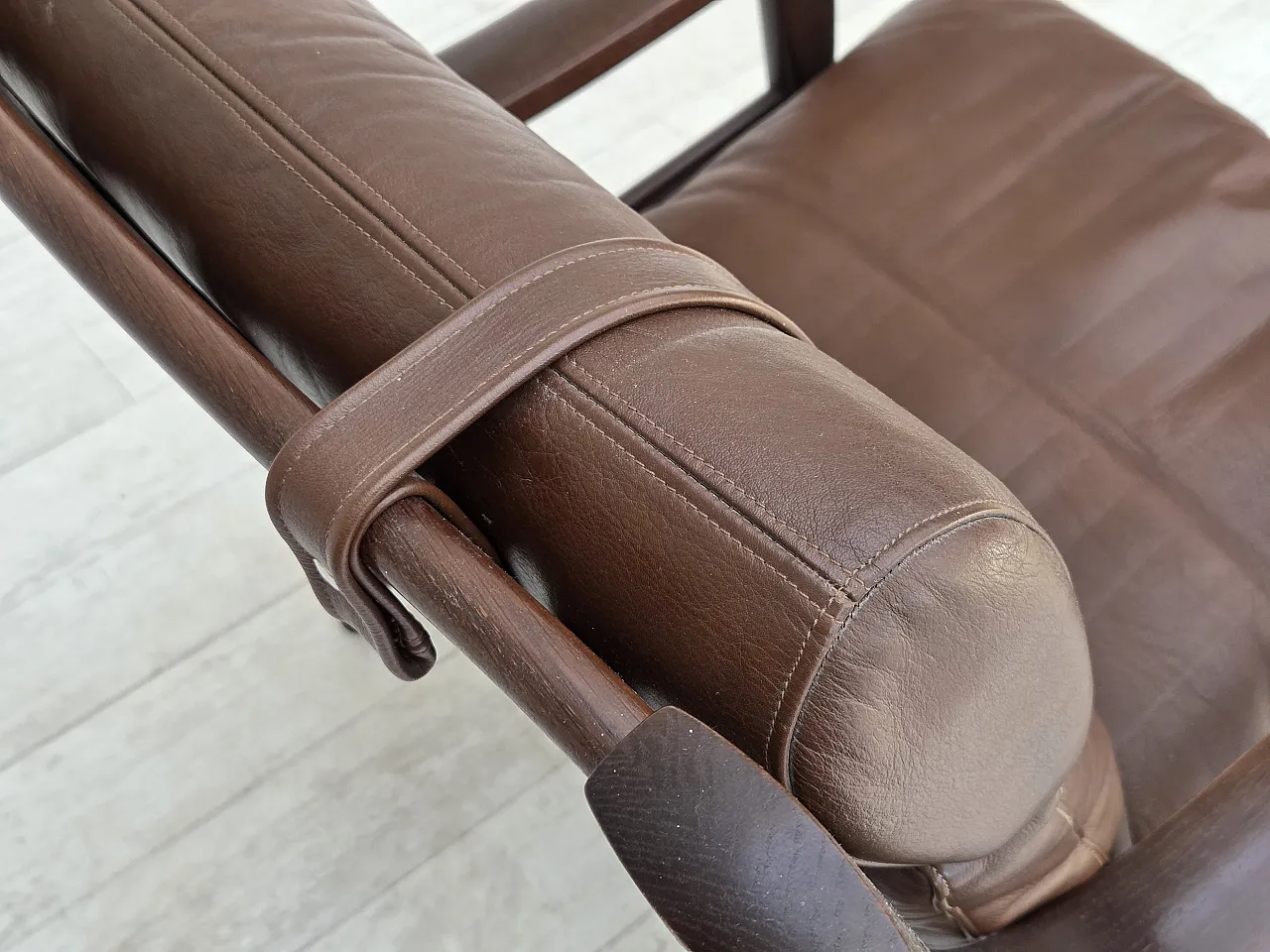 1970s, Danish design by H.J.Wegner, highback armchair, model GE530. 16