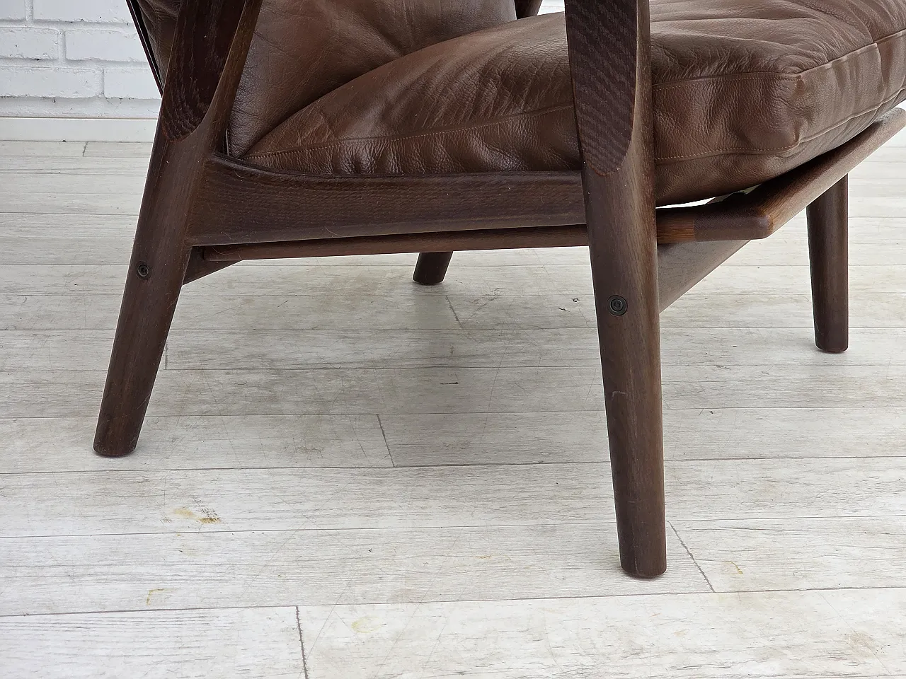 1970s, Danish design by H.J.Wegner, highback armchair, model GE530. 23