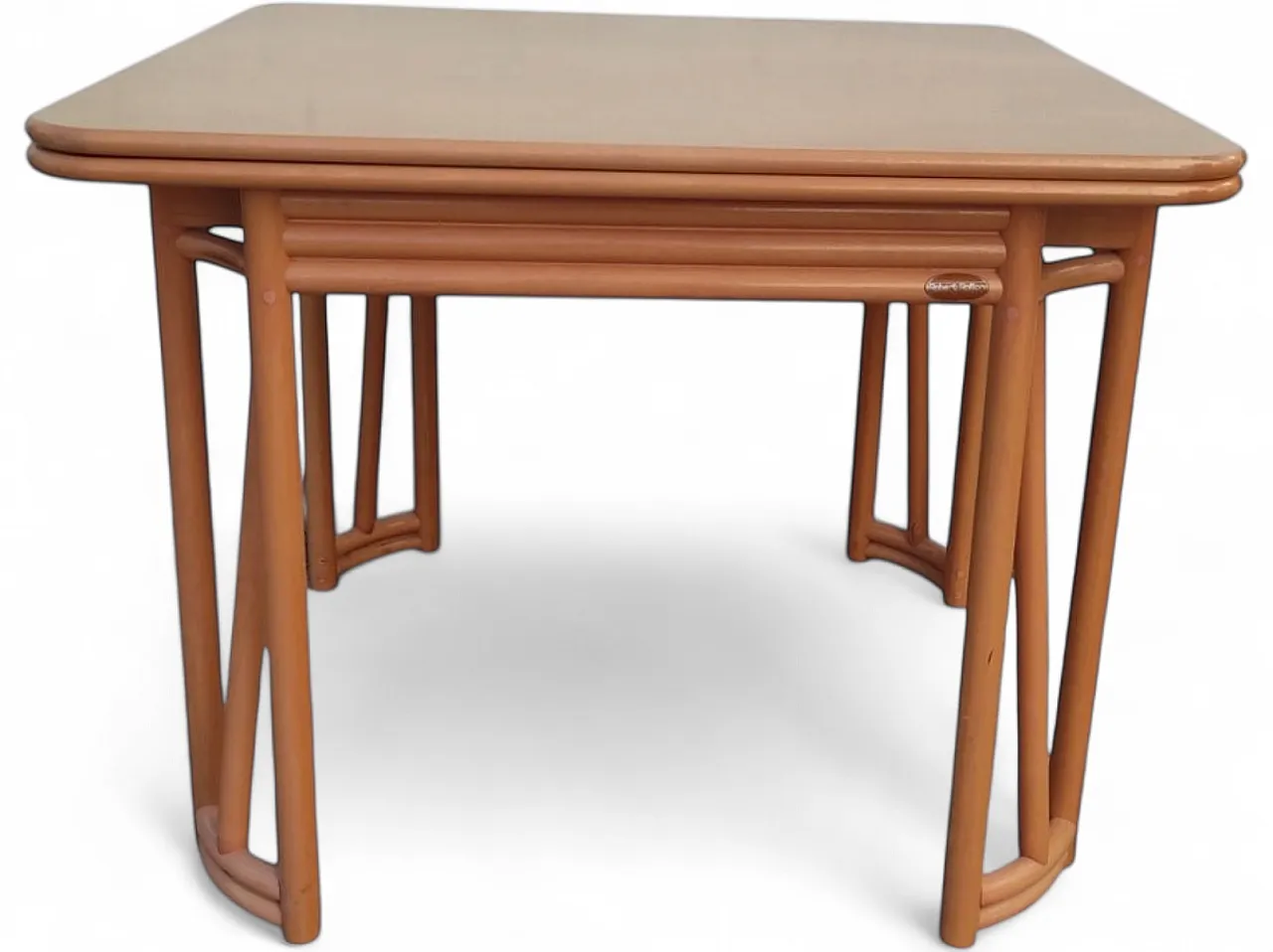 Bamboo table by Roberti Rattan, 1960s 11