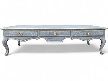 Classic style walnut coffee table, 1970s