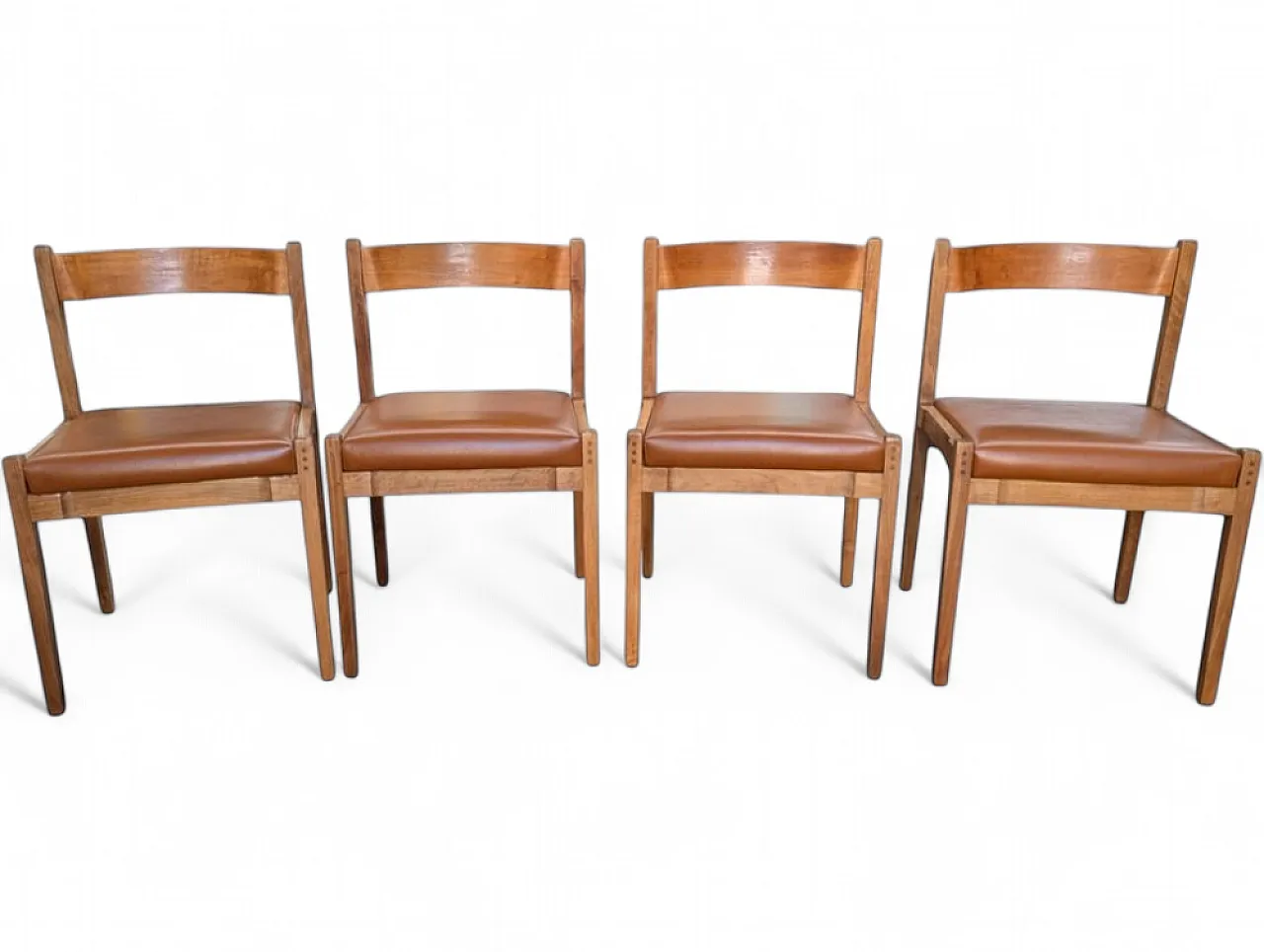 4 Dining chairs by Cassina, 1970s 17