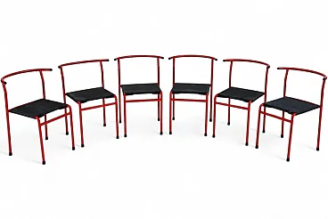 6 Cafe chairs from Phillip Starck for Baleri Italia, 1980s