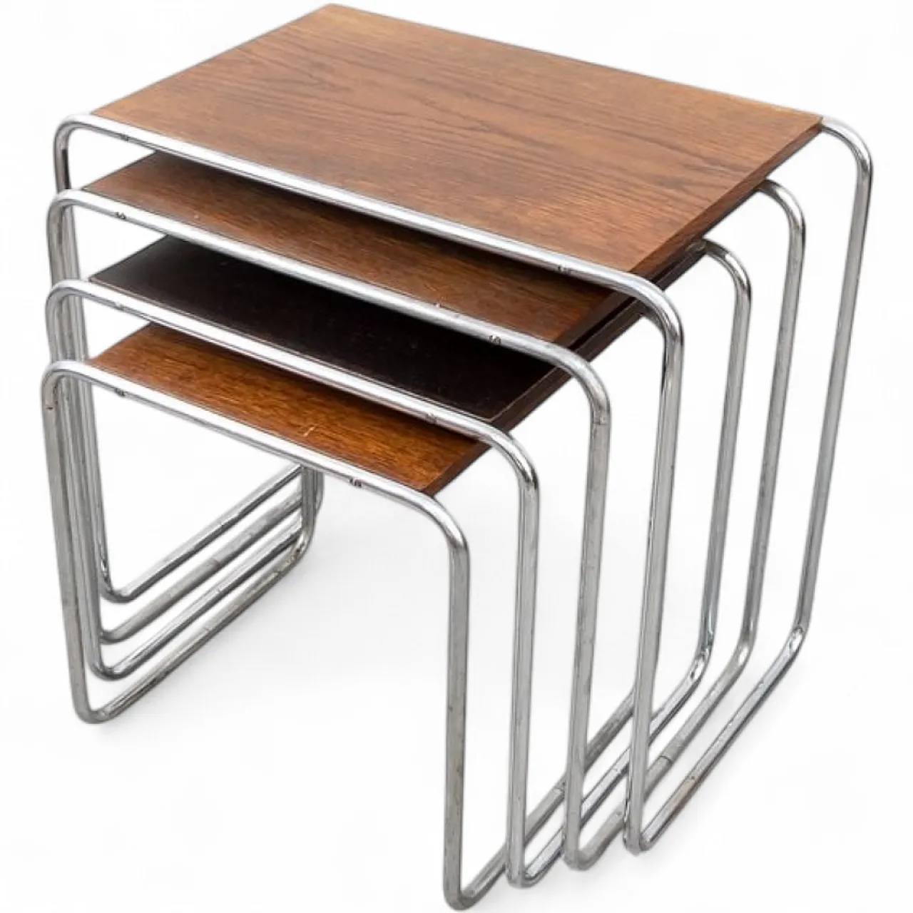 4 B9 Nesting tables attributed to Marcel Breuer for Thonet, 1930s 21
