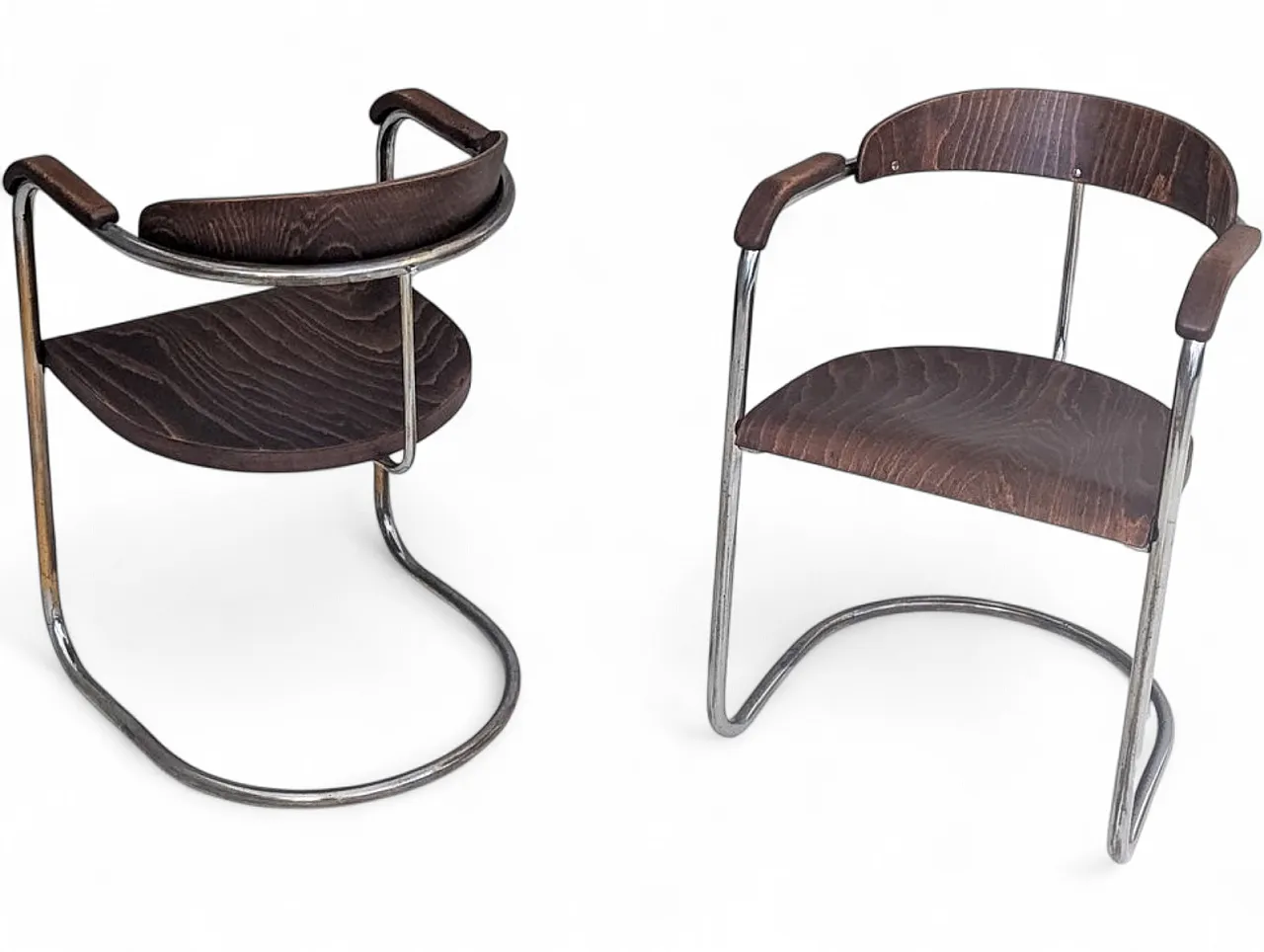Pair of armchairs by Hans & Wassili Luckhardt for Hynek Gottwald, 1930 18