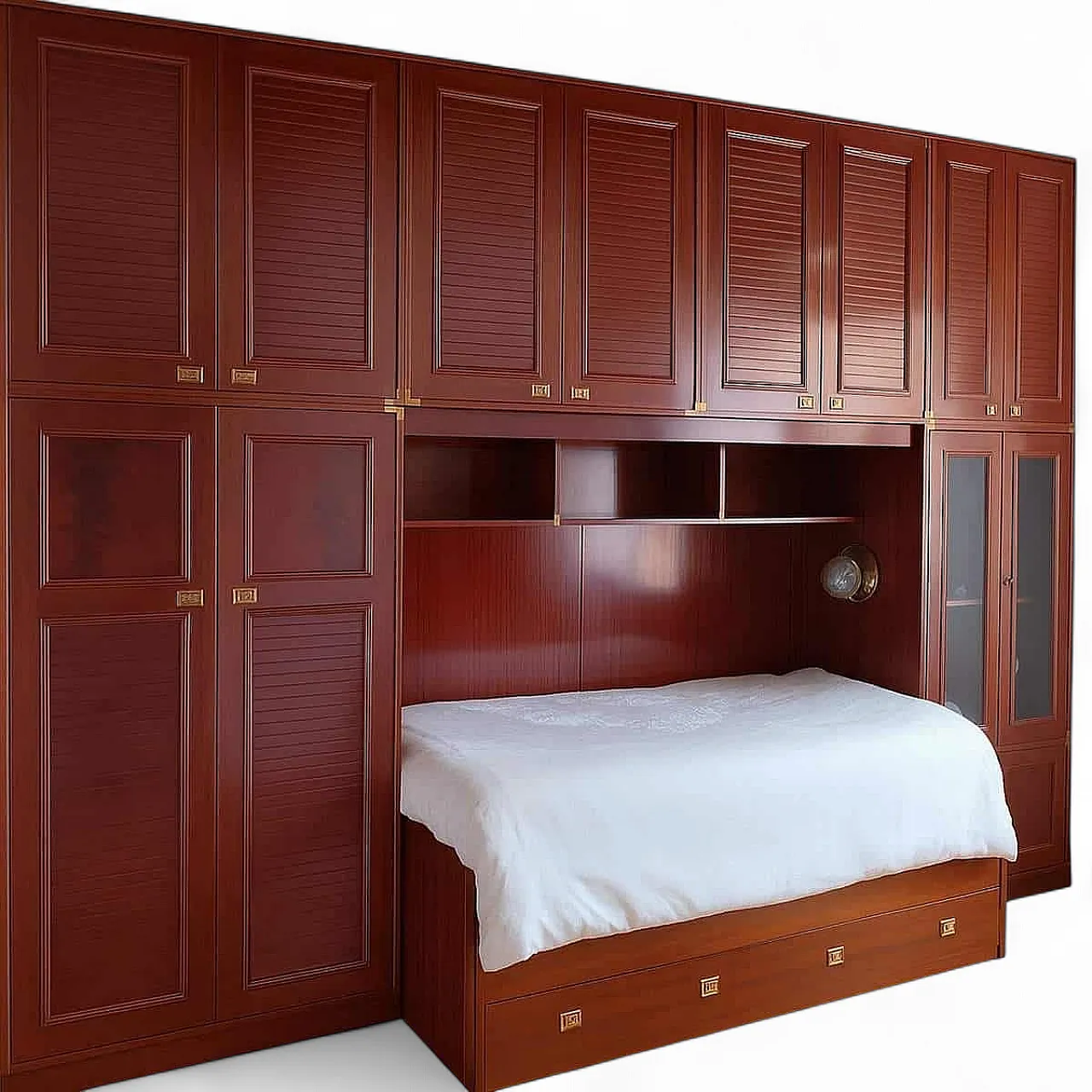 Marine-style bedroom wall unit, 20th century 12