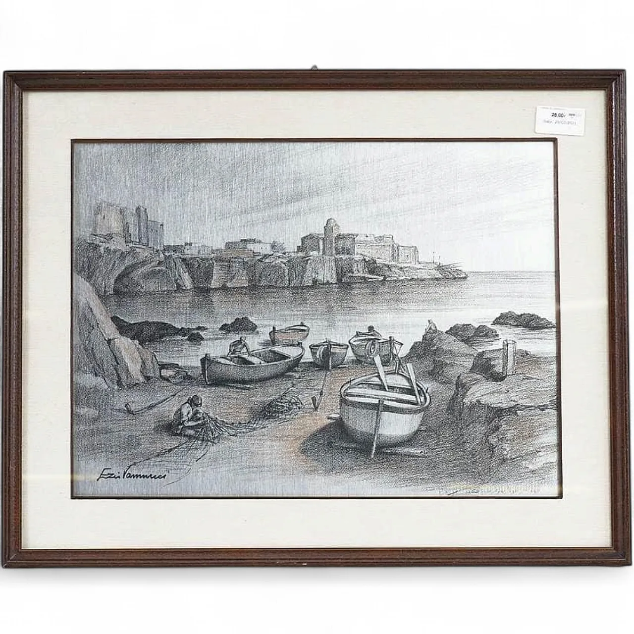 Ezio Vannucci, Paesaggio, litografia, '900 6