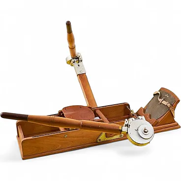 Wooden rowing machine from Lamborghini, 1950s