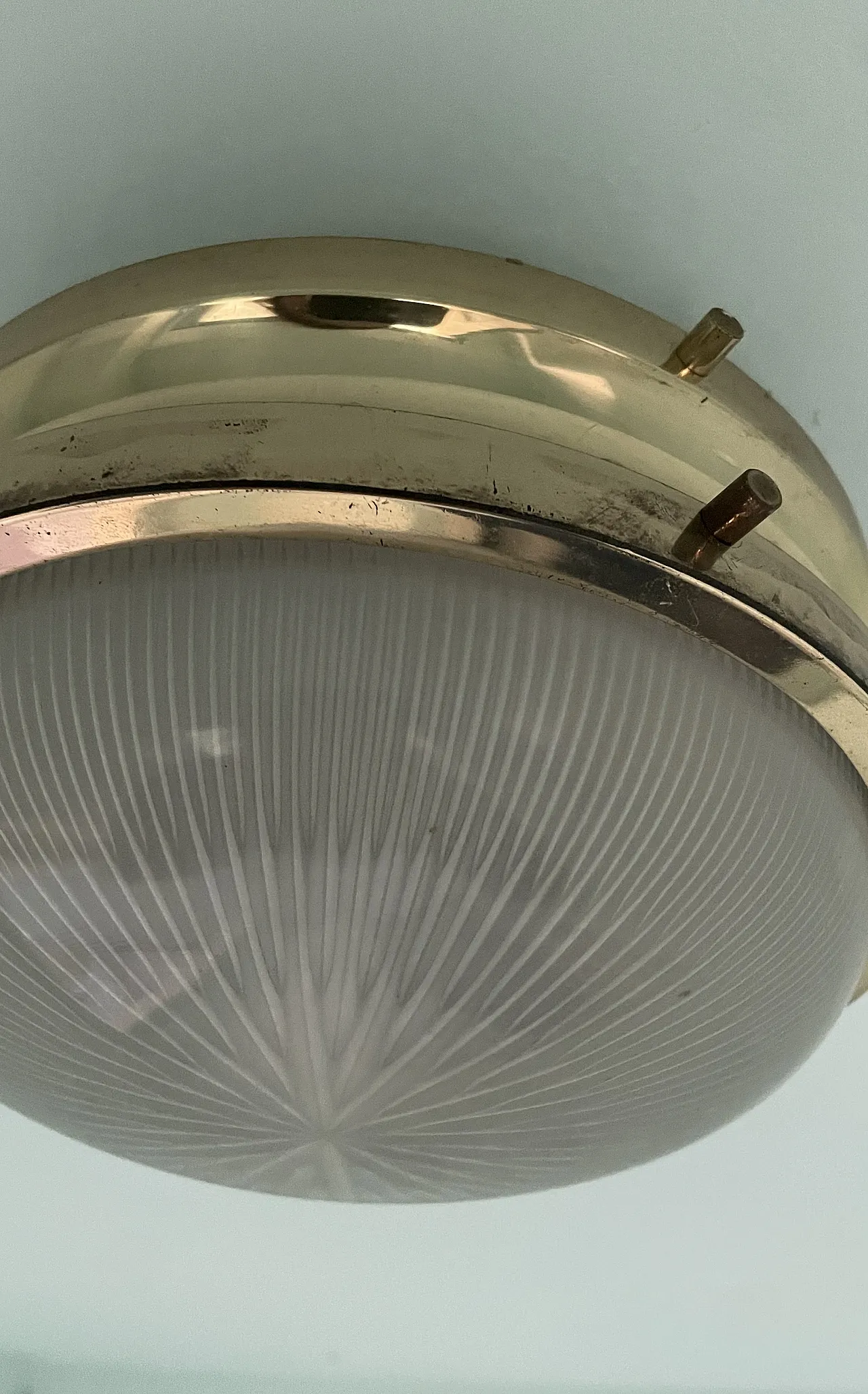 Ceiling lamp in metal and glass by Sergio Mazza for Artemide, 1960s 3