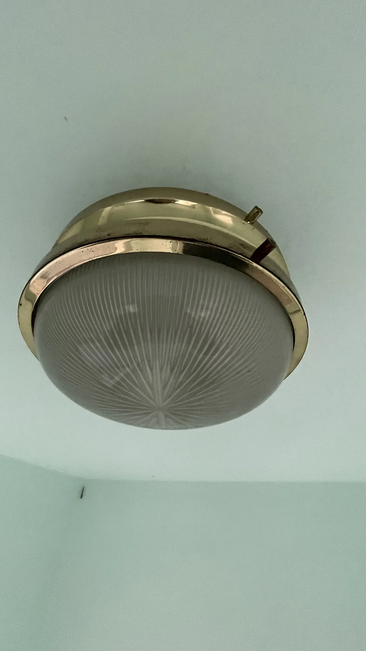 Ceiling lamp in metal and glass by Sergio Mazza for Artemide, 1960s 4