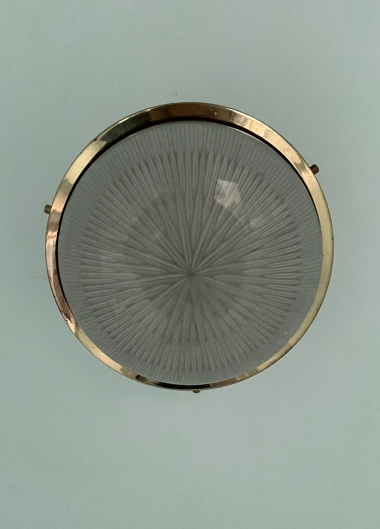 Ceiling lamp in metal and glass by Sergio Mazza for Artemide, 1960s 5