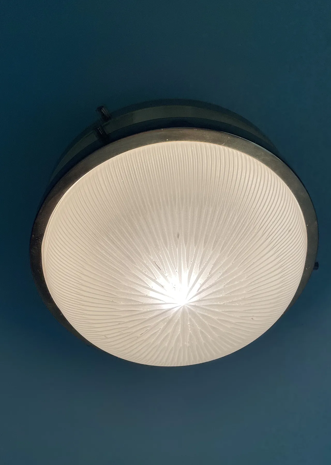 Ceiling lamp in metal and glass by Sergio Mazza for Artemide, 1960s 8