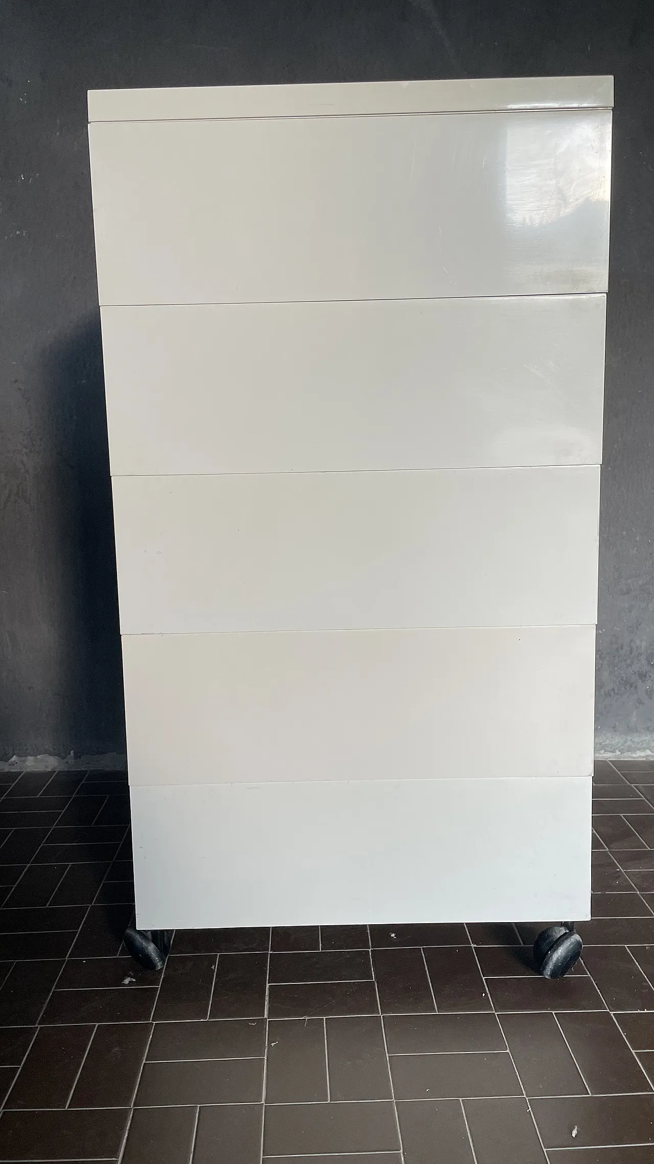Chest of drawers in white plastic by Simon Fussell for Kartell, 1970s 3