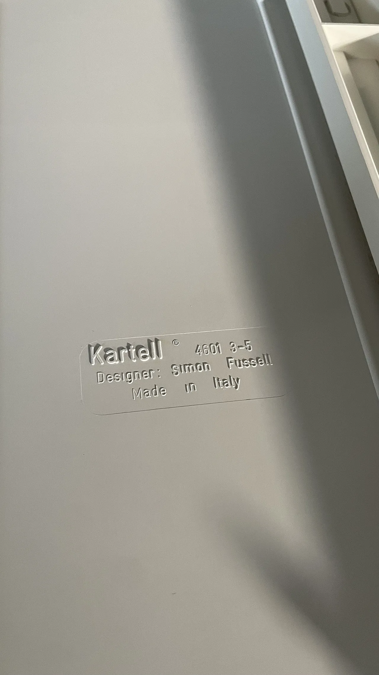 Chest of drawers in white plastic by Simon Fussell for Kartell, 1970s 10