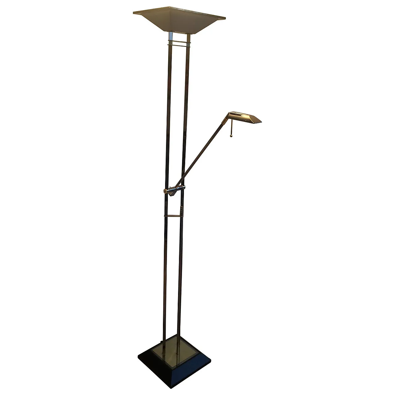 Lampada da terra in canna di fucile e ottone, di fabbricazione francese, circa 1970. 1
