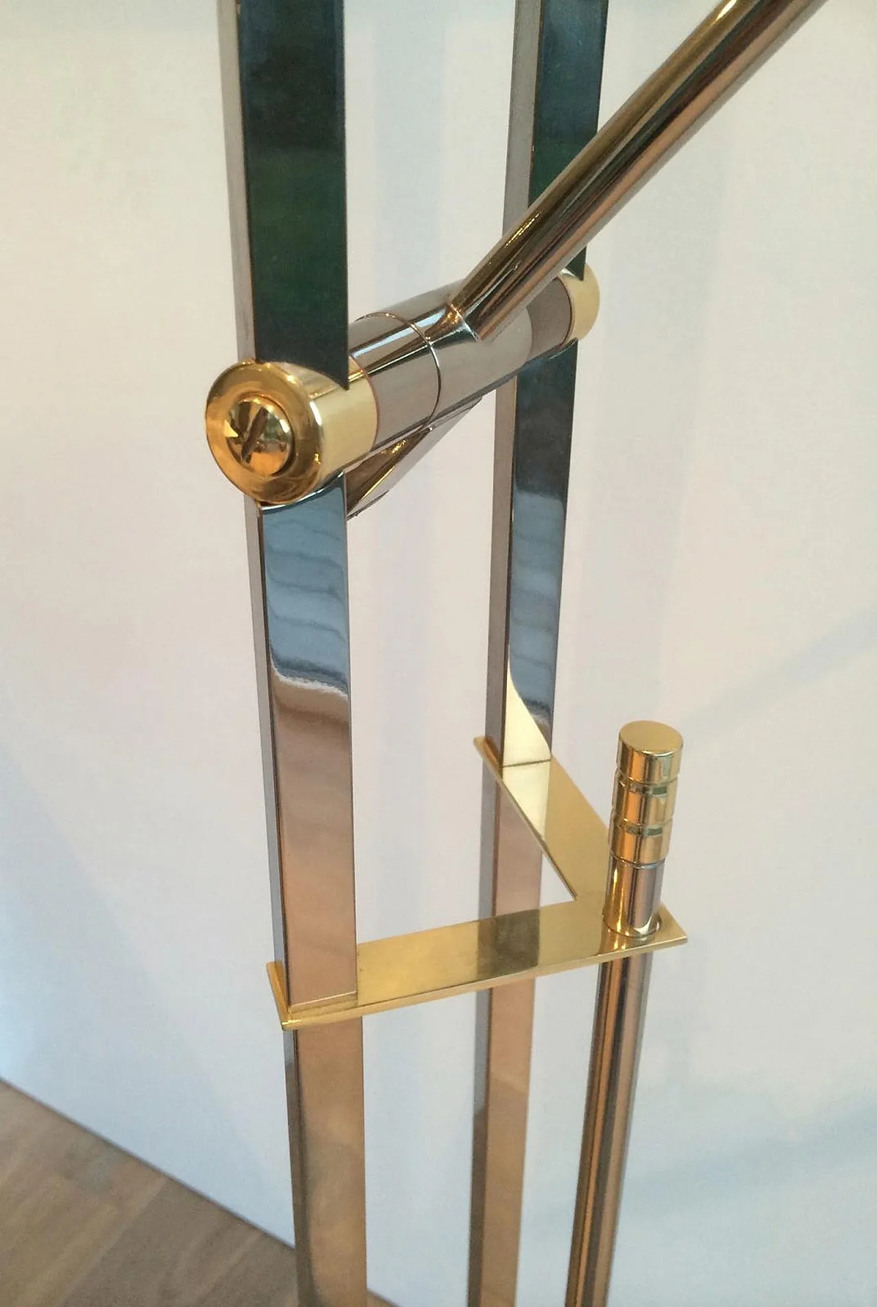 Lampada da terra in canna di fucile e ottone, di fabbricazione francese, circa 1970. 2