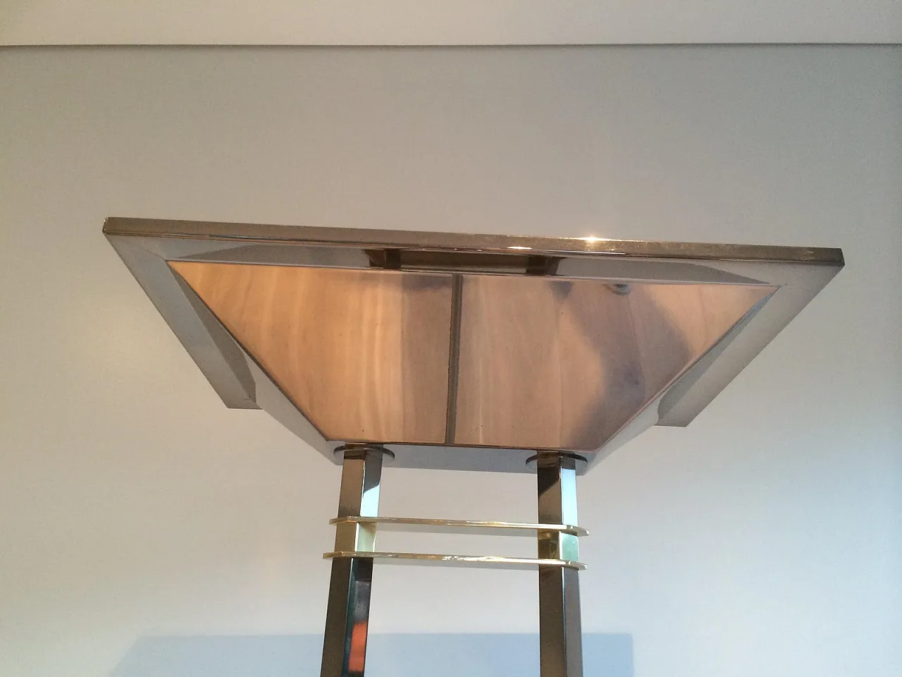 Lampada da terra in canna di fucile e ottone, di fabbricazione francese, circa 1970. 4