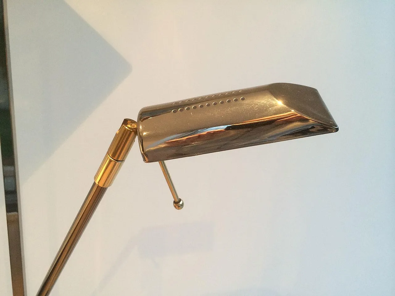 Lampada da terra in canna di fucile e ottone, di fabbricazione francese, circa 1970. 5