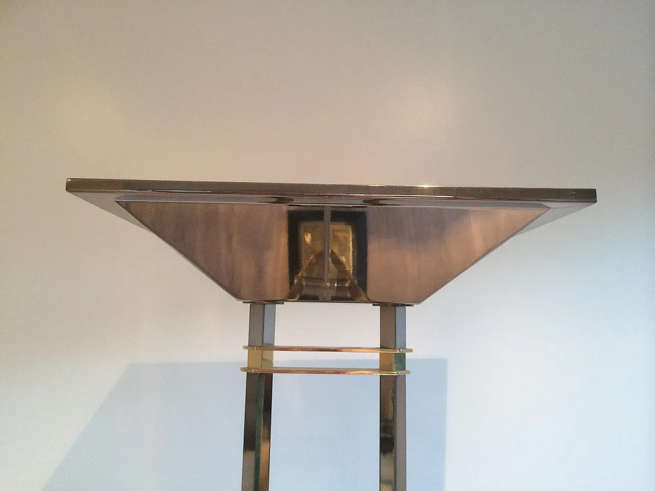 Lampada da terra in canna di fucile e ottone, di fabbricazione francese, circa 1970. 8