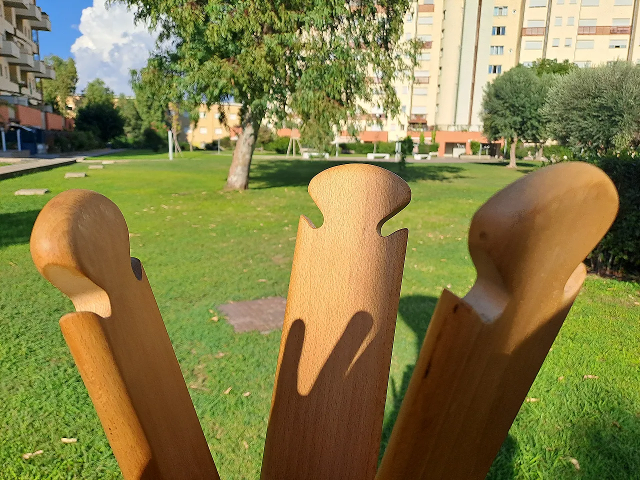 Beech coat stand by Giovanni Offredi per Crossevig, 1970s 3