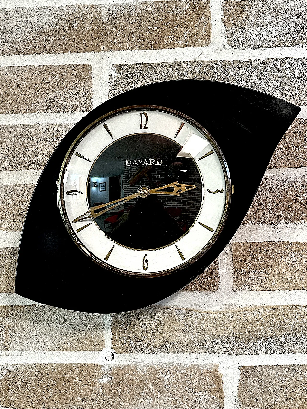 Bayard Asymmetrical Wall Clock, 1960s 1