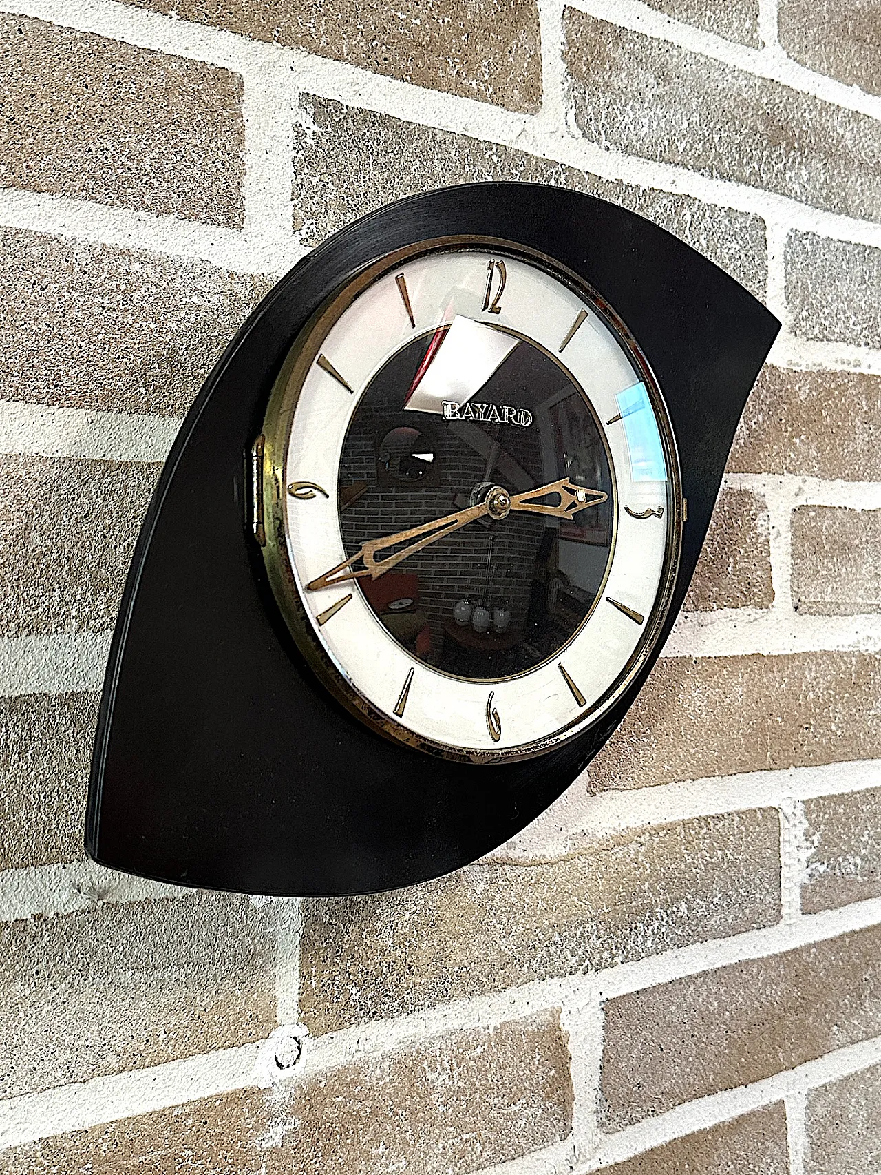Bayard Asymmetrical Wall Clock, 1960s 2