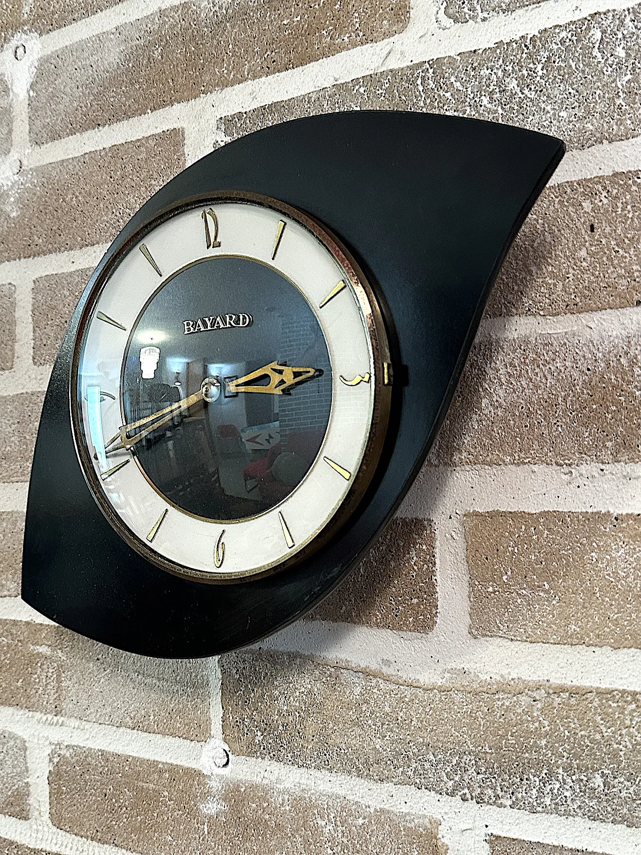 Bayard Asymmetrical Wall Clock, 1960s 3
