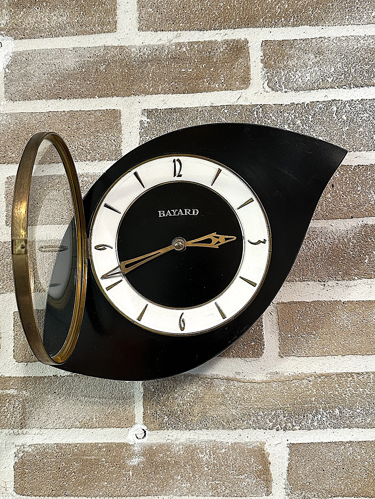 Bayard Asymmetrical Wall Clock, 1960s 4