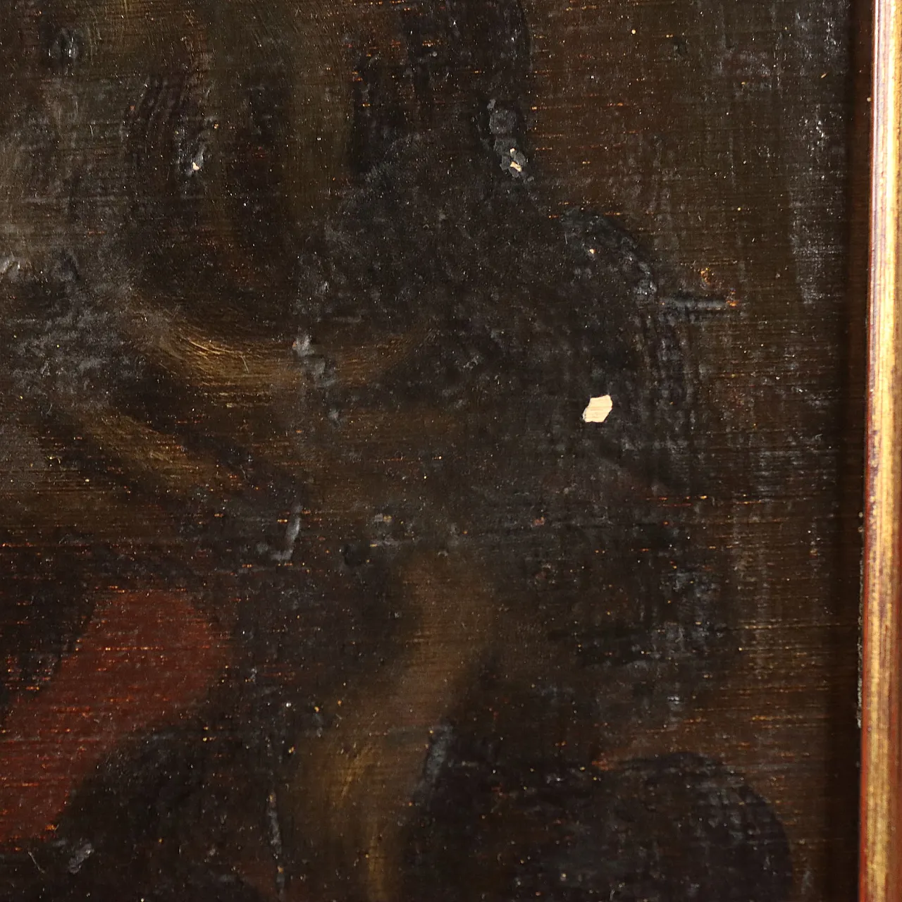 Painting Study of a Male Face, oil on cardboard, 19th century 6