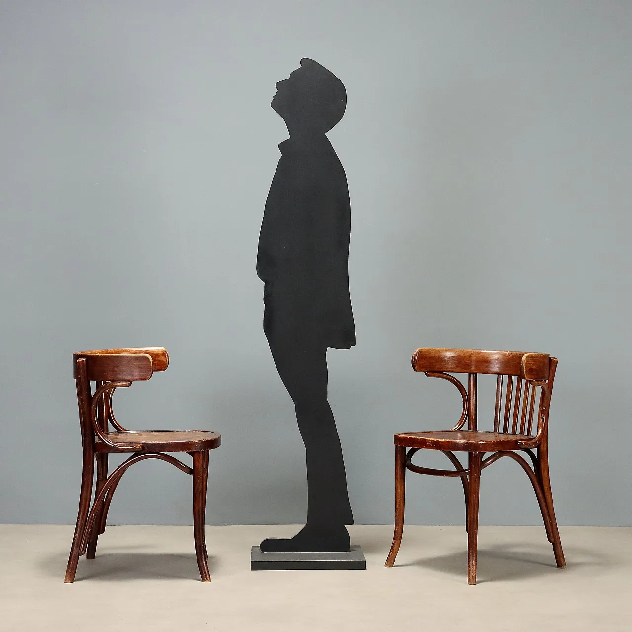 Coppia di poltroncine Thonet in faggio ricurvo, primo '900 2