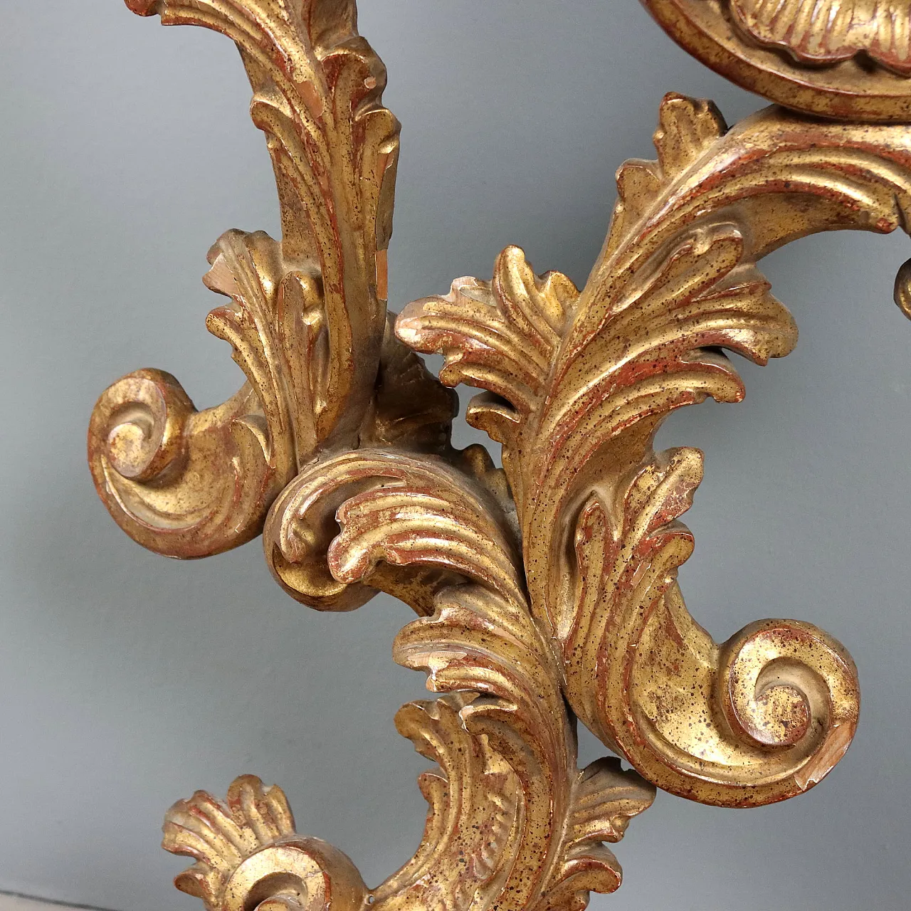 Rococo style teardrop console table, 20th century 6