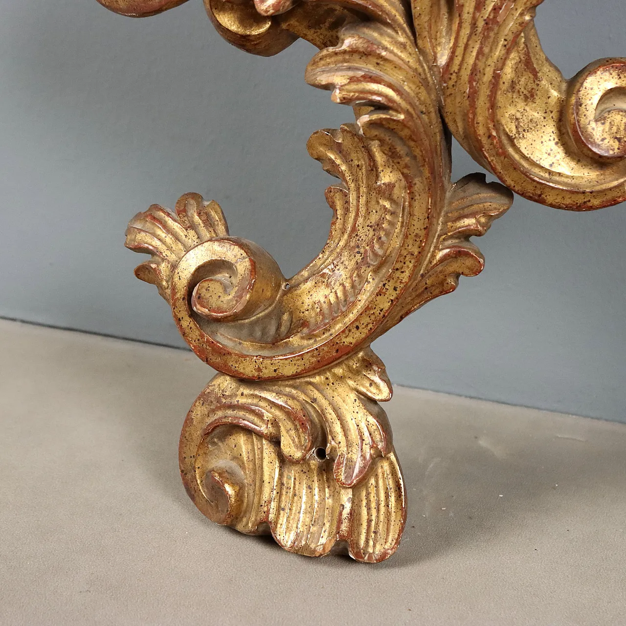 Rococo style teardrop console table, 20th century 7