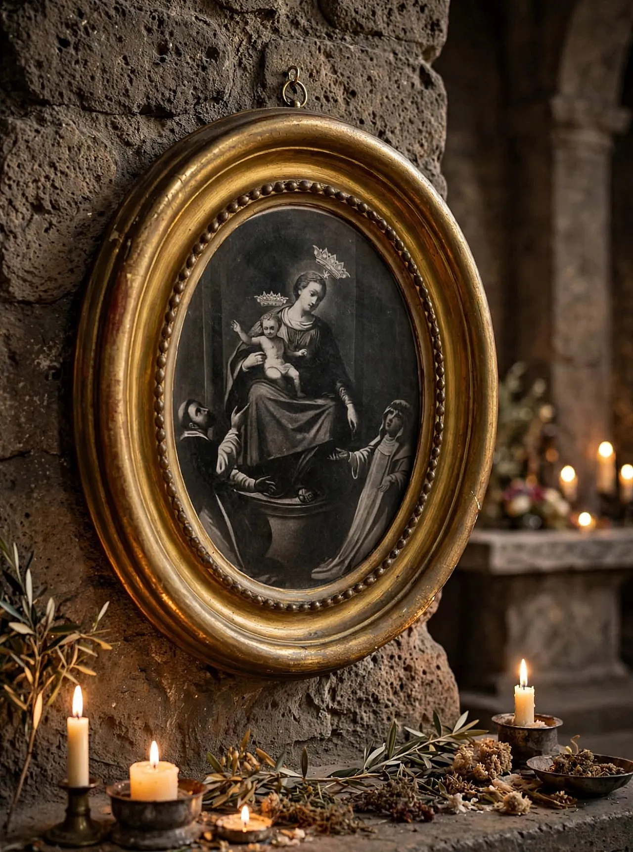 Painting of the Madonna of Pompeii 2