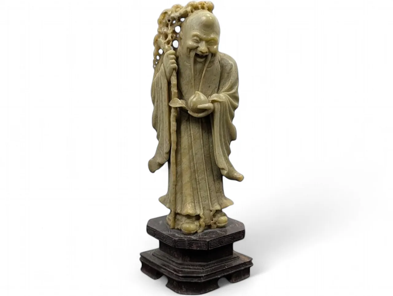 Soapstone Statue of Shoulao, God of Longevity, 20th century 8