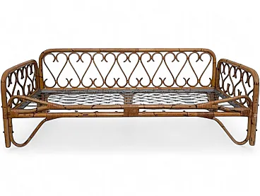 Bamboo wooden sofa, 1960s
