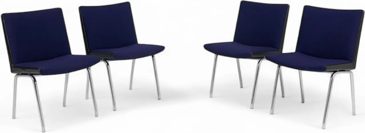 4 Airport chairs by Hans J. Wegner, 20th century 11