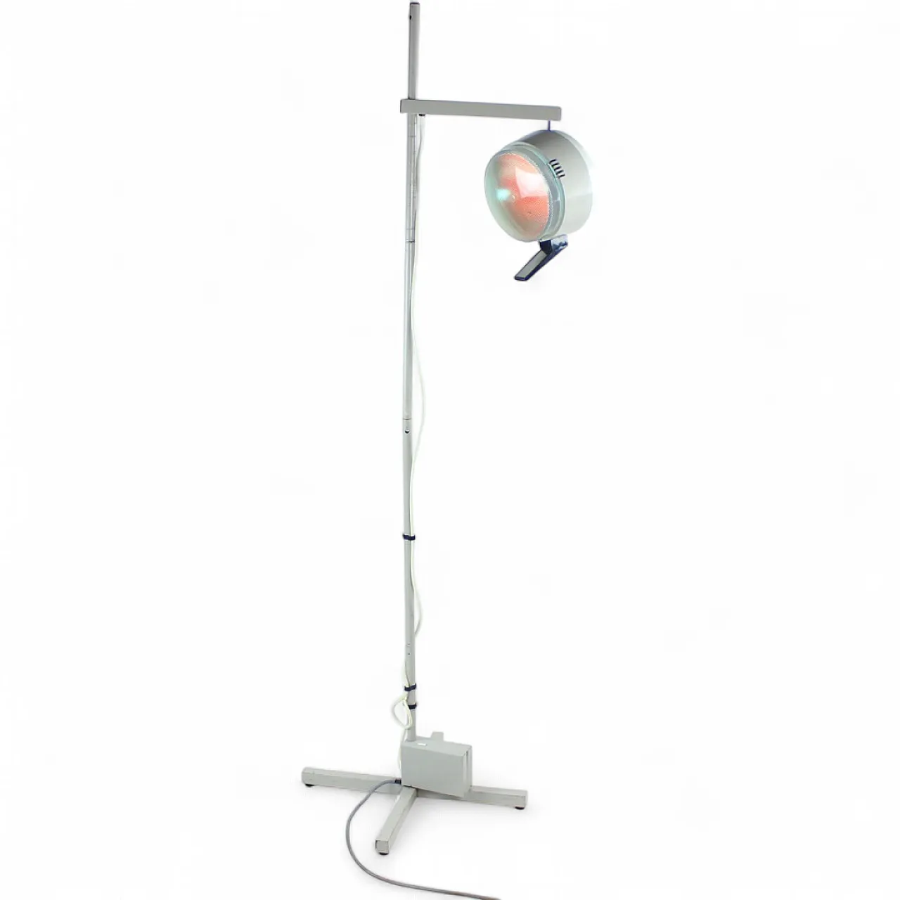 Tall Metal Doctor's Floor Lamp, Czechoslovakia 1950s 14